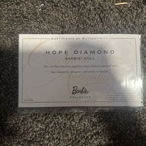 hope diamond collector’s barbie
